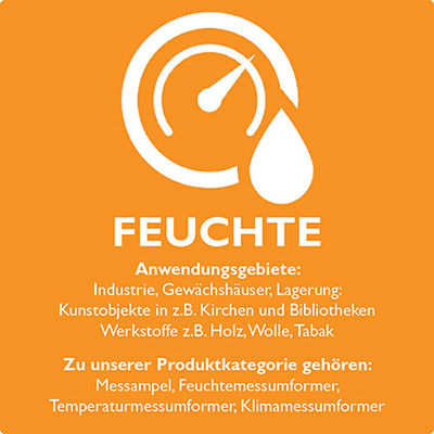 Produktkategoriebild: FEUCHTE-Logo + Kategoriebeschreibung / Produktübersicht