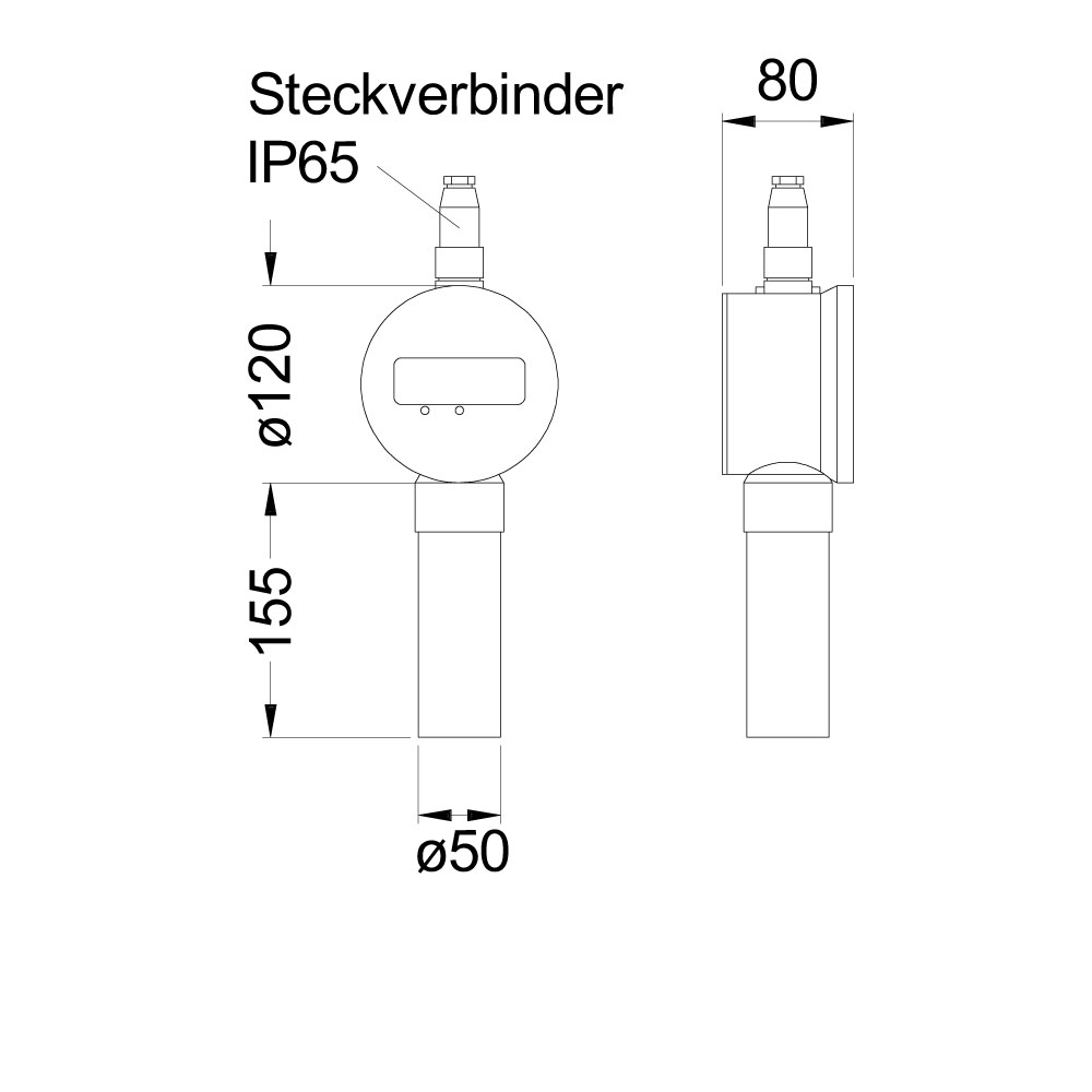 Product picture: Measuring indicator floraII (dimensions)