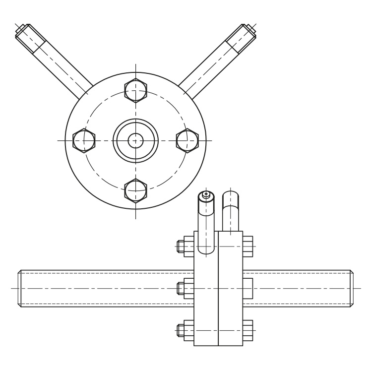 Product picture: Measuring section accroding DIN19205